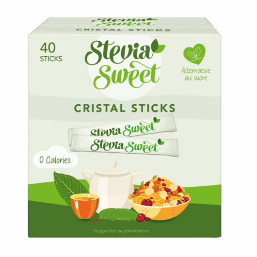 Cristal Sticks avec érythritol & glycosides de stéviol
